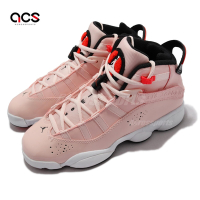 Nike 休閒鞋 Jordan 6 Rings GS 女鞋 喬丹 經典鞋款元素 氣墊 避震 穿搭 玫瑰粉 白 323419602