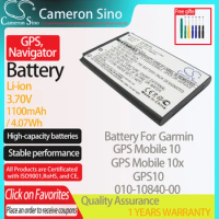 CameronSino Battery for Garmin GPS Mobile 10 GPS Mobile 10x GPS10 fits Garmin 010-10840-00 361-00030-00 GPS, Navigator battery