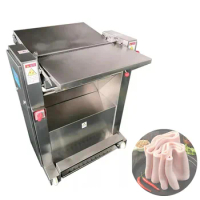 Hot Sale Fresh Pork Pig Skin Removal Removing Peeling Meat Cutting Machine