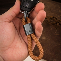 汽車遙控器手工編織繩鑰匙扣圈掛飾創意個性男女情侶一對簡約掛繩