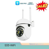 SKY - CCTV V380 Pro IP camera Kamera CCTV Lampu Wifi Indoor 360° Wide 1080P HD 2-Way Audio S33 CCTV 
