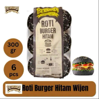 roti burger hitam wijen merek BERNARDO rasa nya lembut dan gurih egak akan pernah menyesal untuk cek