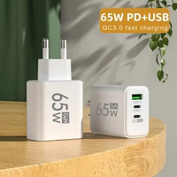 65W USB C Charger GaN Fast Charging Charger PD Quick Charge 3.0 Wall For Phone Adapter For iPhone Xiaomi 13 POCO Samsung Oneplus