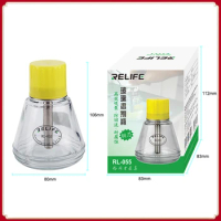 RELIFE Glass Solvent Bottle RL-055 Metal Suction Pipe Pressing Type Automatic Water Bottle Copper Core Alcohol Bottle