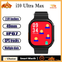 New i10Ultra max Smart Watch Men's Women's 2.01 Inch Screen Fitness Tracker Sports Smart Watch PK T8OO T900 S9 ultra