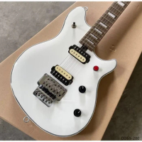 Electric Guitar, Ivory White, w Tremolo system, Red kill button , Chrome hardwares