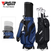 PGM Golf Bag with Wheels Men's and Women's Golf Telescopic Bag Nylon Waterproof Multifunction Golf Aviation Bag QB154