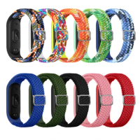 Nylon Braided Strap for Xiaomi Mi Band 3 4 5 6 Replacement Wrist Strap for MiBand 7 Sports Bracelet Wristband Accessories