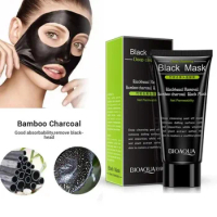 Black Face Mask Bamboo Charcoal Suck Out Blackhead Purifying Mask Cream Skin Care Deep Cleansing Remove Acne Peel-off Masks