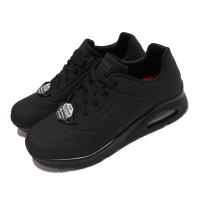 Skechers 休閒鞋 Uno SR 防滑 工作鞋 女鞋 氣墊 耐油 光滑耐用合成鞋面 黑 108021-BLK