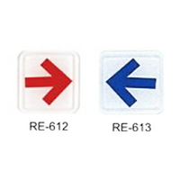 【文具通】標示牌指標可貼 RE-612 箭頭 紅 6x6cm AA010828