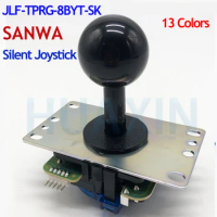 Original Japan Sanwa 5 Pin Type Silent Joystick Lever of Low Repulsion JLF-TPRG-8BYT-SK, Shaft Cover for PS4 HORI Arcade Game