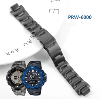 16mm For Casio PROTREK Series Watch Strap PRW-3000\3100\6000\6100 Solid modified Plastic Steel Watch Band Composite Men Bracelet