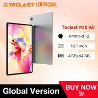[World Premiere]Teclast P30 Air Tablet 10.1 Inch 1920x1200 IPS Android 12 4GB RAM 64GB ROM MT6762 Octa Core 4G Network GPS