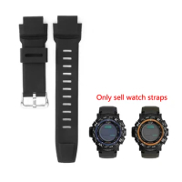 High Quality Silica Gel Men Watch Strap For CASIO PROTREK PRG 250/260/270/550/500 PRW-3500/2500/5100 Wrist Band Watchbands 18MM