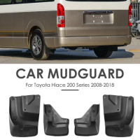 4pcs/set Mud Flaps Splash Guards Mudguards Parts Outdoor Personal Car Decoration for Toyota Hiace 200 Series 2008-2018