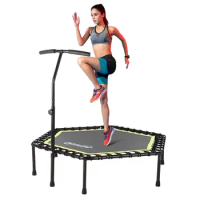Fitness Exercise Rebounder Mini Trampoline Round Jump Exercise Equipment Mini Trampoline for Adults