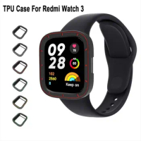 TPU Screen Protector Case for Redmi Watch 3 Protective Cover Scratched Resistant Protective Frame Bumper Shell Shockproof
