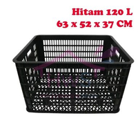 SKY - Keranjang Industri Krat Industri Besar 120 Liter & 80 Liter 120 Liter (Hitam)
