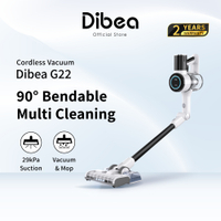 Flagship |   Dibea G22 Ultra Suction Bendable Cordless Vacuum & Mop Cleaner |   29,000 Pa Suction Po