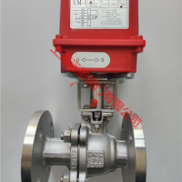 Electric ball valve UM-1-20f-25f # 304unid electric flange ball valve actuator DI-HEN