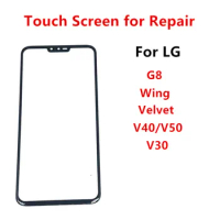 Outer Glass For LG Velvet 5G G9 G8 Wing V40 V50 ThinQ V30 LCD Display Front Touch Screen Panel Repair Replace Parts