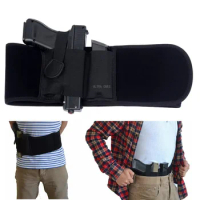 Tactical Belly Band Holster Concealed Carry Waist Band Pistol Holder for Smith and Wesson Bodyguard Glock 19 23 38 25 32 26 27