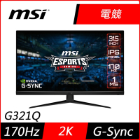 MSI微星 G321Q 32型 170Hz 2K HDR電競螢幕
