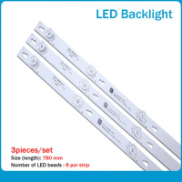 LED backlight strip 8 lamp for TCL 43"TV D43A810 L43F1B L43P1A-F 43HR330M08A2 V5 Shine0n 2D02636 DS-4C-LB4308-HR02J