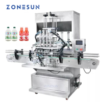 ZONESUN ZS-SV4GB Cream Shampoo Oil Bottle Honey sauce Paste pharmaceutical Servo Filling Machine Safety Stability