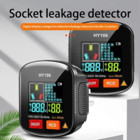 Digital Socket Tester Plug Color Display Polarity Phase Check Detector Outlet Tester Electrical Receptacle Detector