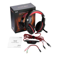 Over-Ear Gaming Headset 3.5mm Game Headphone Earphone with Microphone LED Light for Laptop Tablet Mobile Phones for PS4 G9000