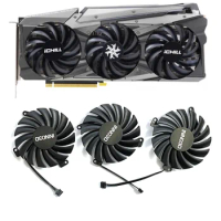 New 85Mm 4PIN CF-12915S RTX 3060 3070 GPU Fan for INNO3D Geforce RTX 3060 3060TI30703070TI Ichill X3 Graphics Cooling Fan