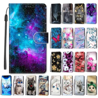 Flower Pattern Flip Case For Samsung Galaxy A71 A 71 4G SM-A715 A71Case Wallet Leather Phone Cases Stand Book Cover Bags 2023