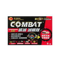 【威滅COMBAT】滅蟑隊 連鎖殺蟑6入裝 居家防護 蟑螂屋(誘食配方 藥效持續三個月)