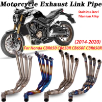 Slip on For Honda CBR650R CB650F CB650R CBR650F 2014-2020 Motorcycle Full Exhaust System Front Link Pipe Escape Muffler Modify