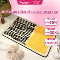 Thảm Chùi Chân Lông Cừu HOMIES , Thảm Lau Chân LALALAND Chống Trượt - Thấm Nước, Mềm Mại - Dễ Thương