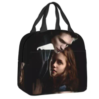 The Twilight Saga Thermal Insulated Lunch Bag Vampire Fantasy Film Resuable Lunch Container Outdoor Multifunction Food Box