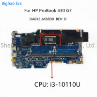 For HP ProBook 430 G7 Laptop Motherboard DA0X8LMB8D0 With Intel CoRe i3 i5-10210U i7-10510U CPU L77219-601 L77221-601 L77225-601
