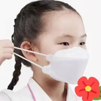 [10PCS] MASKER KF94 ANAK HITAM PUTIH POLOS/MASKER ANAK KF94 ANAK HITAM