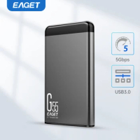 EAGET G55 2.5inch Portable HDD 5400 RPM USB 3.0 Hard Disk Drive 500gb 1T 2T External Mechanical Hard Drive for Laptop Desktop