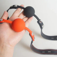 Silicone BDSM Mouth Gag,Submissive Slave Gags Ball Bondage Restraints,Restriction,Sex Toys For Couples,Role Play Adult Games