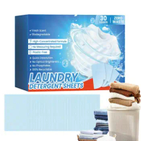 Laundry Tablets Cleaning Detergent Sheet Underwear Clothes Cleaning Concentrated Washing Sheet Soap for Washing Machines