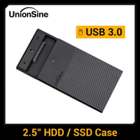 UnionSine HDD Case 2.5inch USB3.0 HDD Enclosure 2.5inch Serial Port SATA SSD Support 6TB for Seagate Toshiba Fujitsu