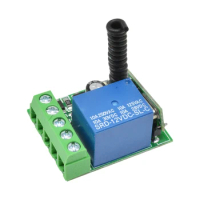433MHz DC 12V 220V 10A 1 Channel Wireless RF Remote Control Board Transmitter Receiver Relay Switch Module