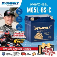 DYNAVOLT Aki Motor SUZUKI Raider 125/150, dll | Nano-Gel MG5L-BS-C | 5 AH 190 CCA