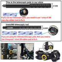 รถจักรยานยนต์จักรยาน Panoramic Monopod ขาตั้งที่มองไม่เห็นสำหรับ GoPro Max Her 11 10 9 Insta360 One X2 DJI Moto Action กล้องอุปกรณ์เสริม