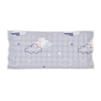 【Lolbaby】Hi Jell-O涼感蒟蒻嬰兒兒童枕頭_防水格尿款(雲朵朵)