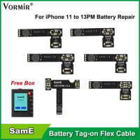 100pc SamE Pre-programmed Battery Tag-on Flex Cable For iPhone 11 12 13Pro Max Battery Repair Tool To Solve Error Message Pop Up