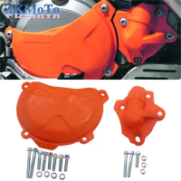 Clutch Cover Protection Cover Water Pump Cover Protector for KTM 250 350 SXF EXCF XCF XCFW FREERIDE 2011 2012 2013 2014-2016